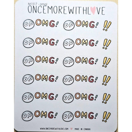 ONCE MORE WITH LOVE Sticker Sheet