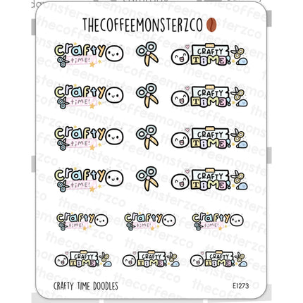 The Coffee Monsterz Co. Doodle Sticker