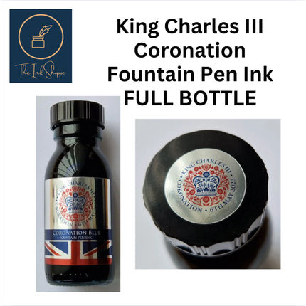 Niche Pens King Charles III Coronation Full Bottle Fountain Pen Ink 60mL