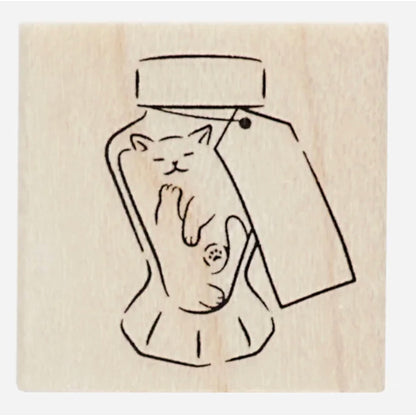Ancora Ink Bottle Rubber Stamp