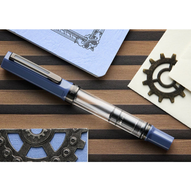 TWSBI ECO Slate Blue and Onyx Fountain Pen