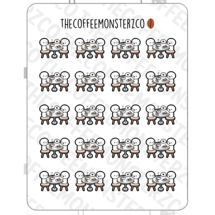 The Coffee Monsterz Co. Emoti Stickers