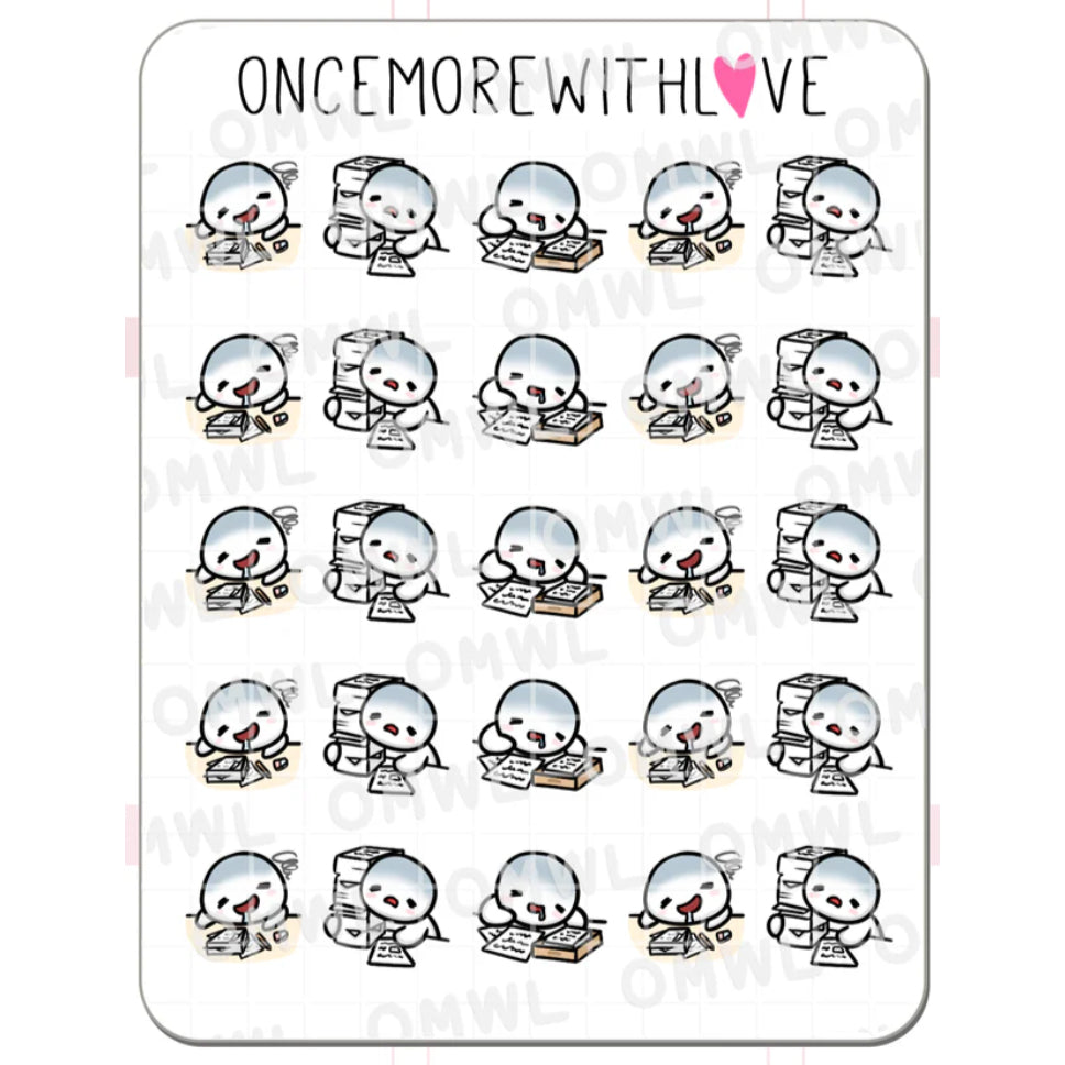 ONCE MORE WITH LOVE Sticker Sheet