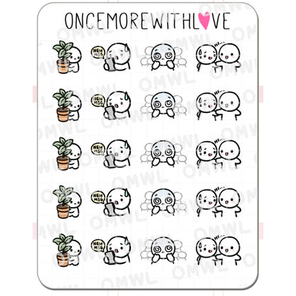 ONCE MORE WITH LOVE Sticker Sheet