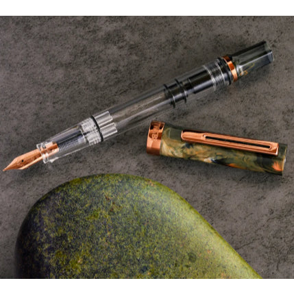 TWSBI ECO Serpentine and Bronze Fountain Pen Fine Nib (F)
