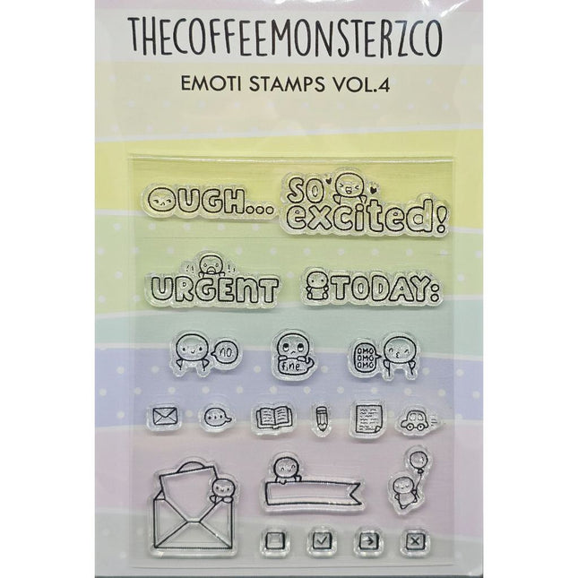 The Coffee Monsterz Co. Emoti Stamps Set Limited Edition