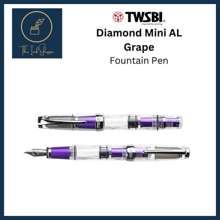 TWSBI Diamond Mini AL Grape Fountain pen Fine Nib (F)