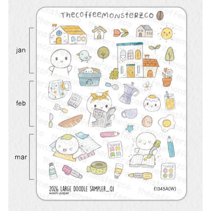 The Coffee Monsterz Co. 2026 Sticker Sheets