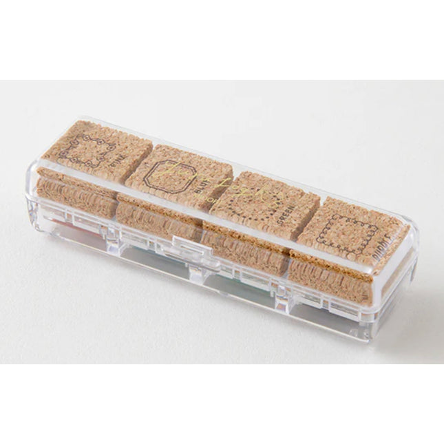 Midori Yuru Log Pre-Inked Stamp Set