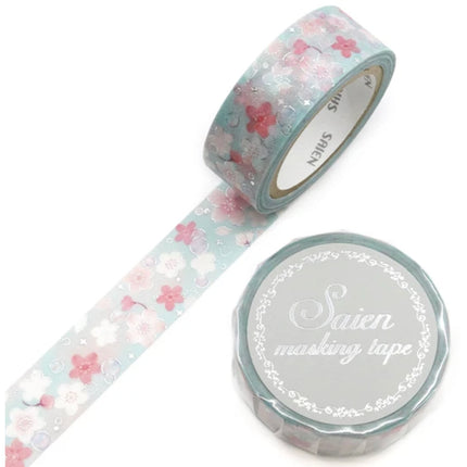 Saien Masking Tape 15mm x 7m FULL ROLL with Foil