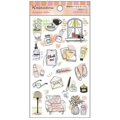 Pine Book Kasaneru Decoration Stickers