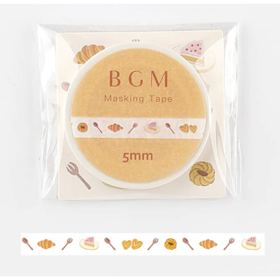 BGM 5mm x 5m Washi Tape with Foil Stamping