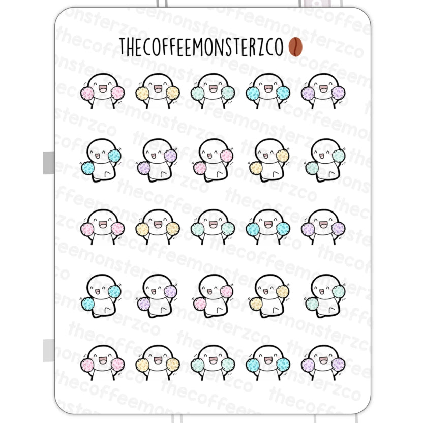 The Coffee Monsterz Co. Emoti Stickers