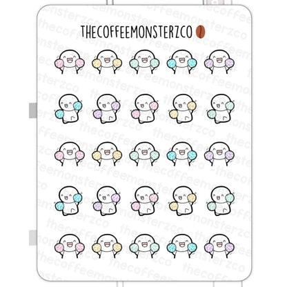 The Coffee Monsterz Co. Emoti Stickers