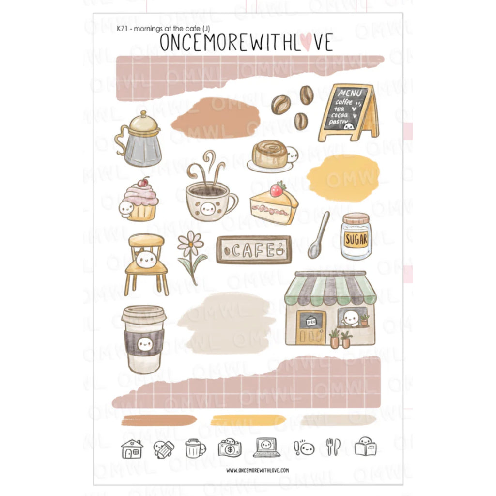 Once More With Love Journaling Kit Sticker Sheet