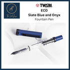 TWSBI ECO Slate Blue and Onyx Fountain Pen