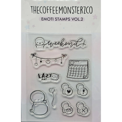 The Coffee Monsterz Co. Emoti Stamps Set Limited Edition
