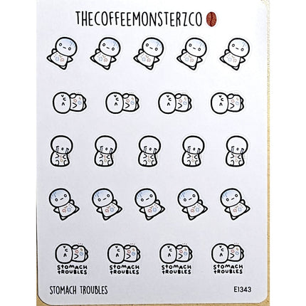 The Coffee Monsterz Co. Sticker Sheet