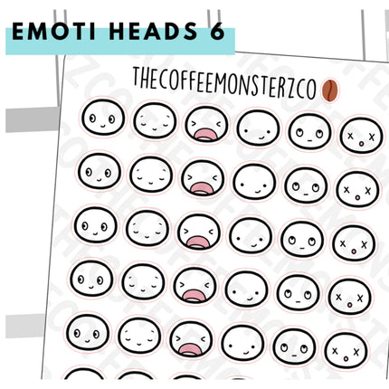 The Coffee Monsterz Co. Emoti Stickers
