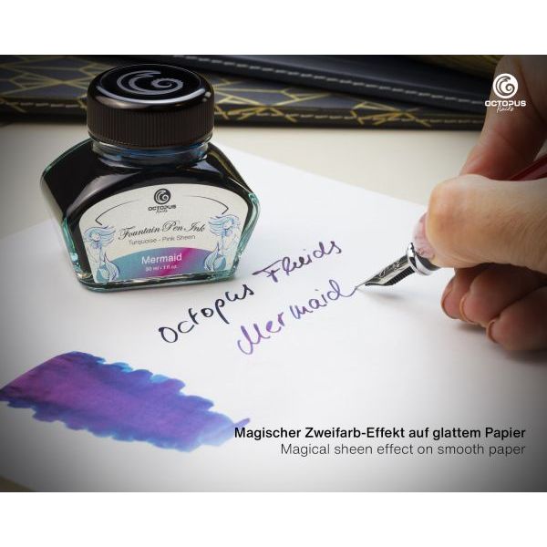 Octopus Fluids Sheen Fountain Pen Ink Bottle (30mL)
