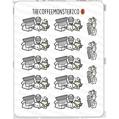The Coffee Monsterz Co. Sticker Sheet
