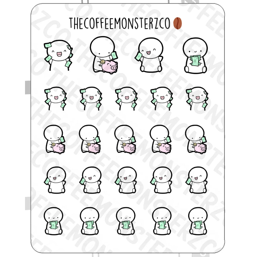 The Coffee Monsterz Co. Sticker Sheet