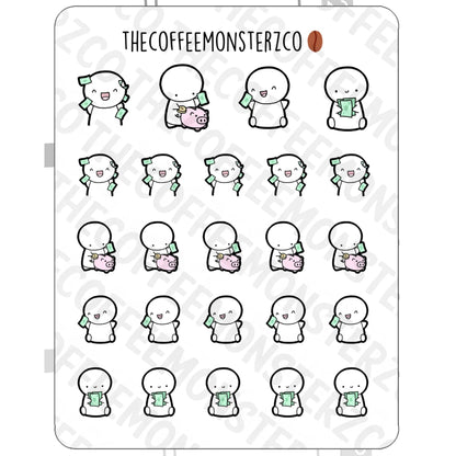 The Coffee Monsterz Co. Sticker Sheet