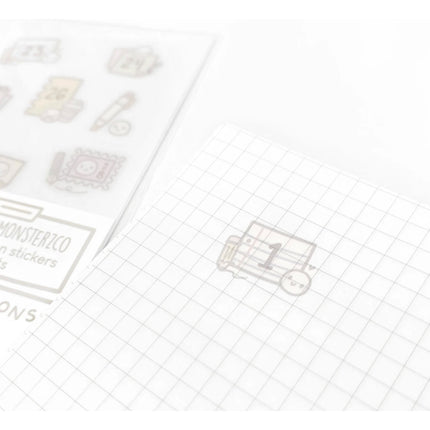 The Coffee Monsterz Co.Rub-On Stickers
