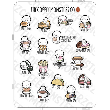 The Coffee Monsterz Co. Emoti Stickers