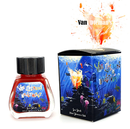 Van Dieman's Underwater Fountain Pen Ink - Sea Shell - The Ink Shoppe Philippines