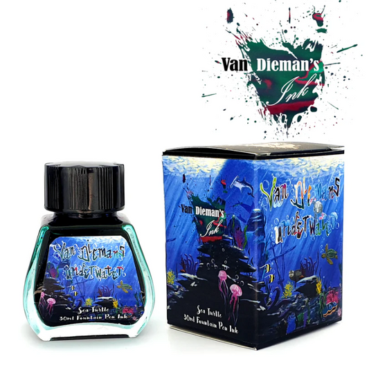 Van Dieman's Underwater Fountain Pen Ink - Sea Turtle - The Ink Shoppe Philippines