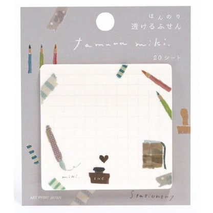 Tamura Miki Sticky Notes 20 Laminated Sheets