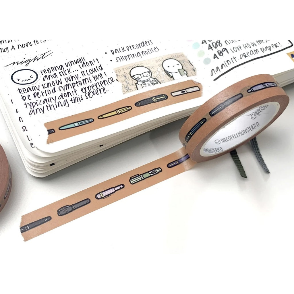 The Coffee Monsterz x Wonder Pens Washi Tape Limited Edition