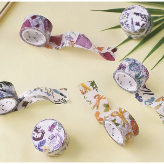 BGM Foil-Stamped FULL ROLL Washi Tape - Stationery Items