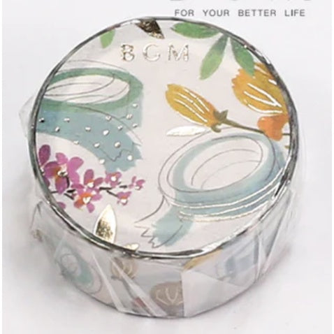 BGM Foil-Stamped FULL ROLL Washi Tape - Stationery Items
