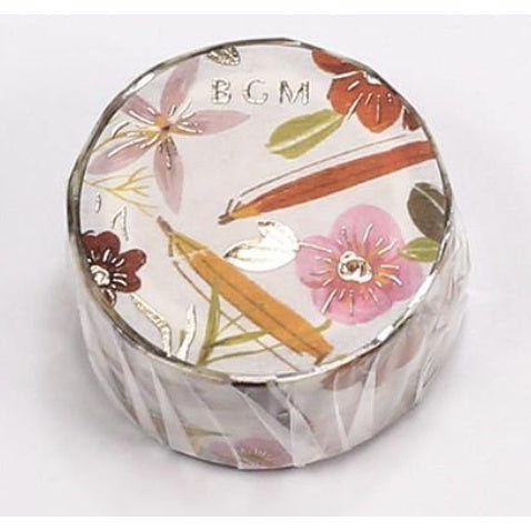 BGM Foil-Stamped FULL ROLL Washi Tape - Stationery Items