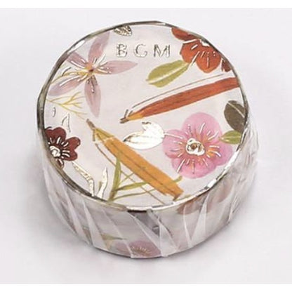 BGM Foil-Stamped FULL ROLL Washi Tape - Stationery Items