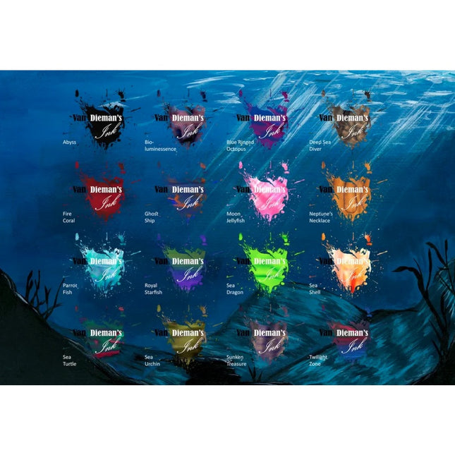 Van Dieman's Underwater Series Fountain Pen Ink Samples (3mL)