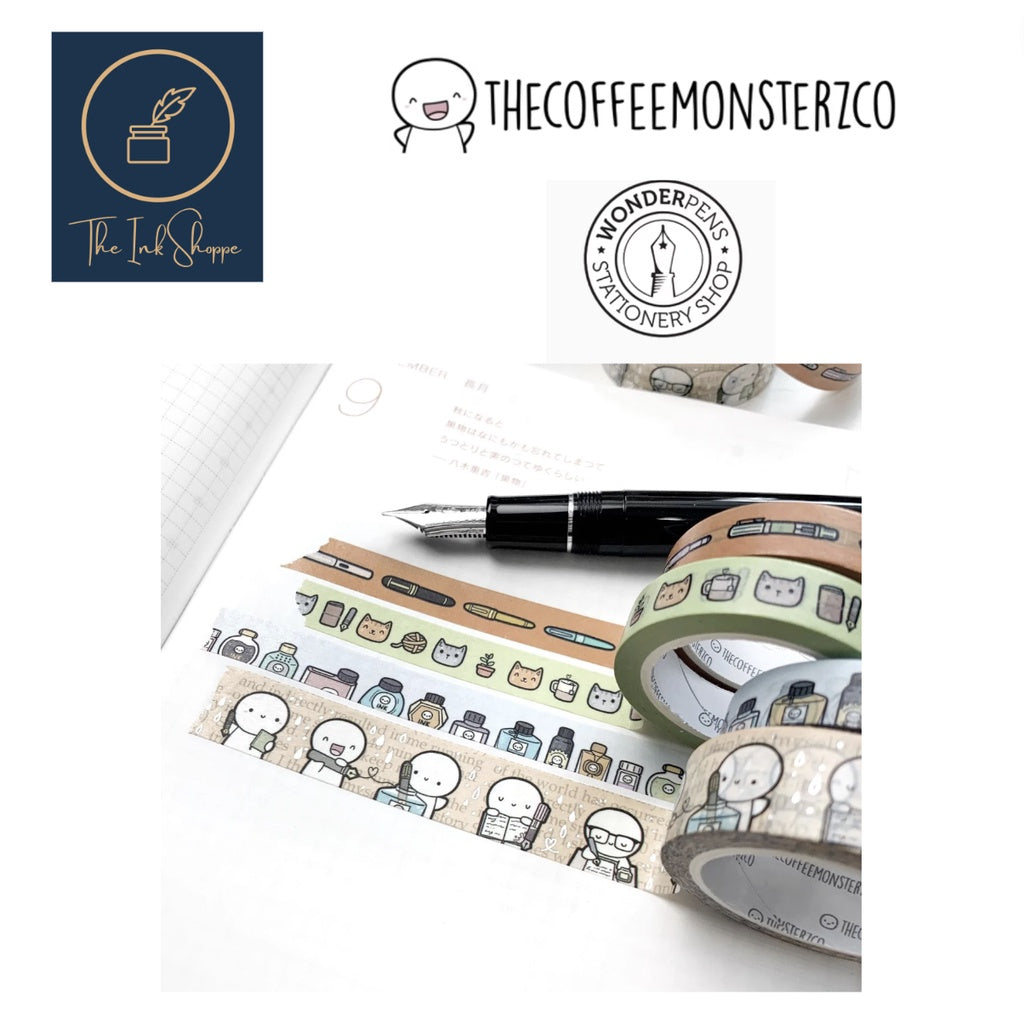 The Coffee Monsterz x Wonder Pens Washi Tape Limited Edition
