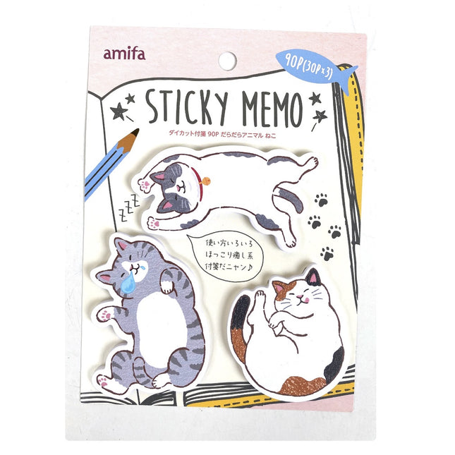 Amifa Sticky Memo - Cats and Dogs