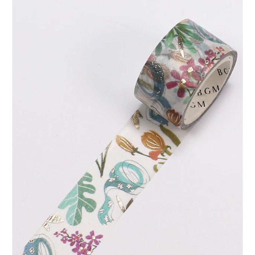 BGM Foil-Stamped FULL ROLL Washi Tape - Stationery Items
