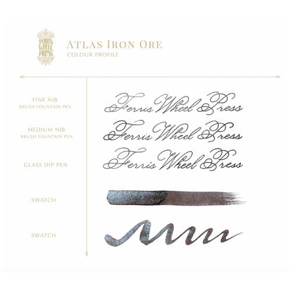 Ferris Wheel Press x Atlas Stationers Collaborations Atlas Iron Ore Fountain Pen Ink Sample (3mL)