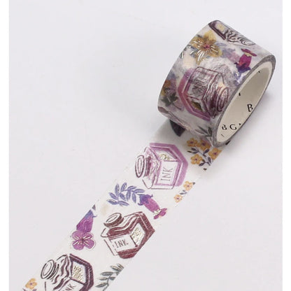 BGM Foil-Stamped FULL ROLL Washi Tape - Stationery Items