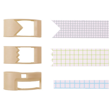 Kutsuwa Masteno Ribbon Bon Washi Tape Cutter Set of 3