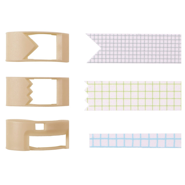 Kutsuwa Masteno Ribbon Bon Washi Tape Cutter Set of 3