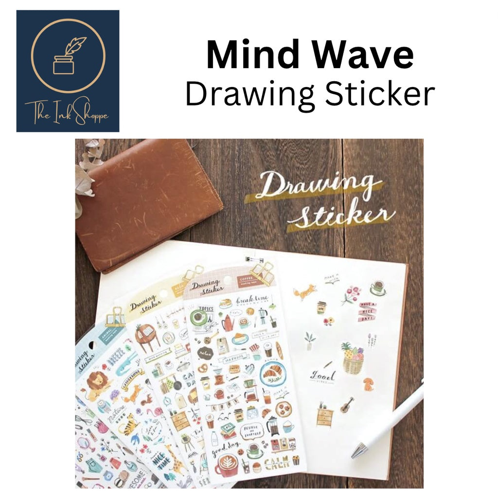 Mind Wave Drawing Sticker