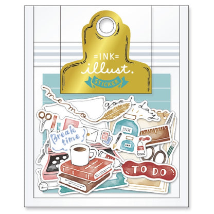 Mind Wave Ink Illustration Sticker Flakes