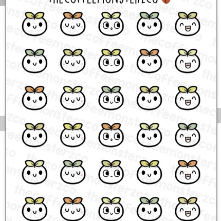The Coffee Monsterz Co. Emoti Stickers