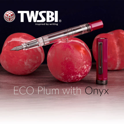 TWSBI ECO Plum and Onyx Fountain Pen