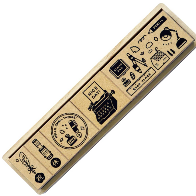 Sanby x Eric Small Things Wooden Stamp Set - The Ink Shoppe Philippines